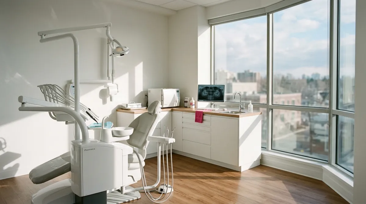 Salle de soins d’un cabinet d’orthodontie moderne